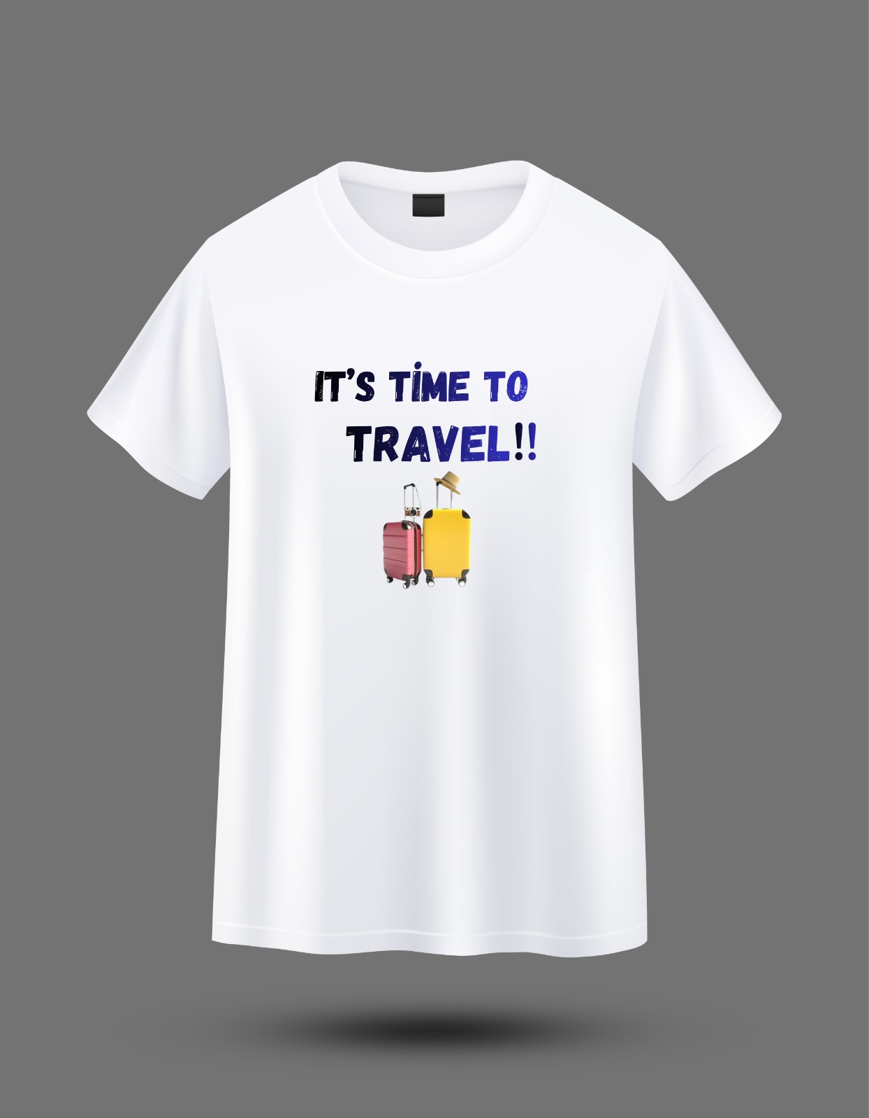 Zaawy Travel Vibes White T Shirt