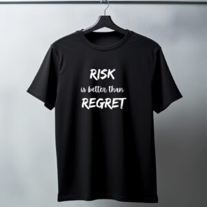 Zaawy's Risk Over Regret T-Shirt Black