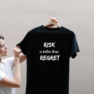 Zaawy's Risk Over Regret T-Shirt Black