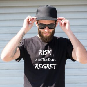 Zaawy's Risk Over Regret T-Shirt Black