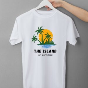 Zaawy Island T-Shirt-White