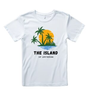 Zaawy Island T-Shirt-White